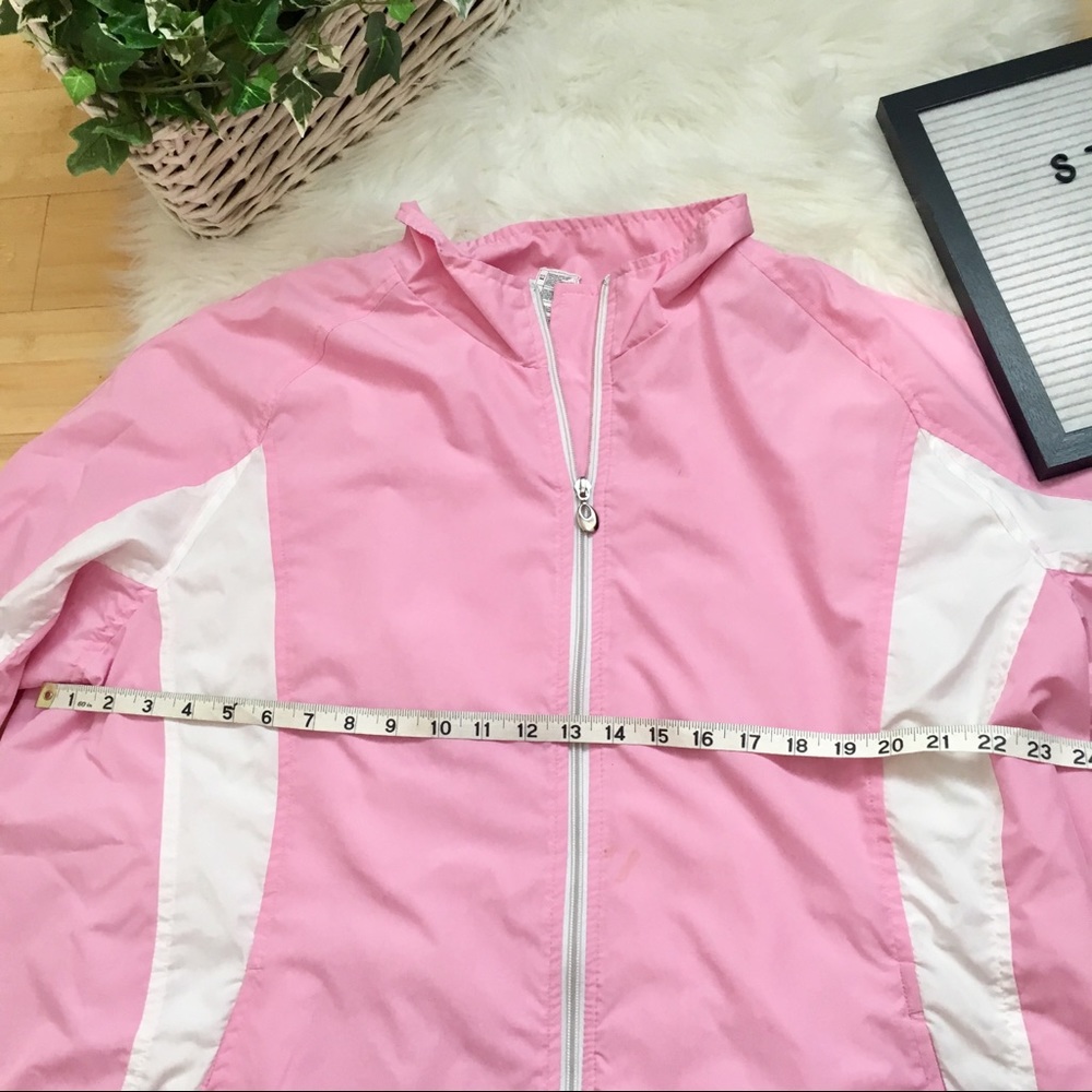 Oversized Pink Windbreaker Jacket - Picture 6 of 8